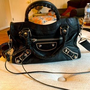 Balenciaga Classic City Mini Leather Shoulder Bag